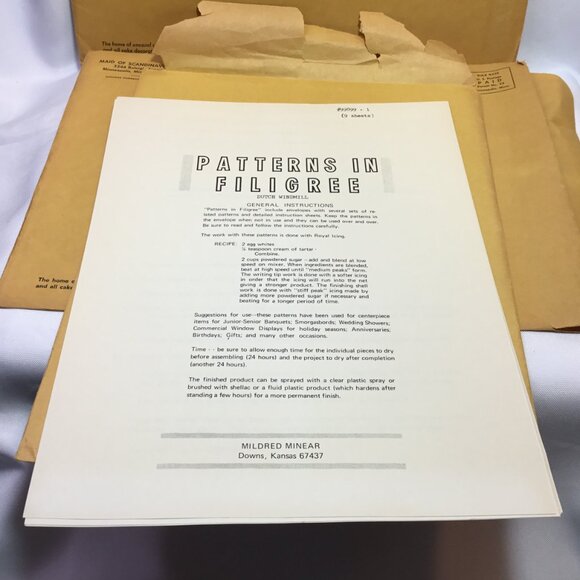 Maid Of Scandinavia - Patterns In Filigree Windmill, Church, Farm MINT - Picture 3 of 6